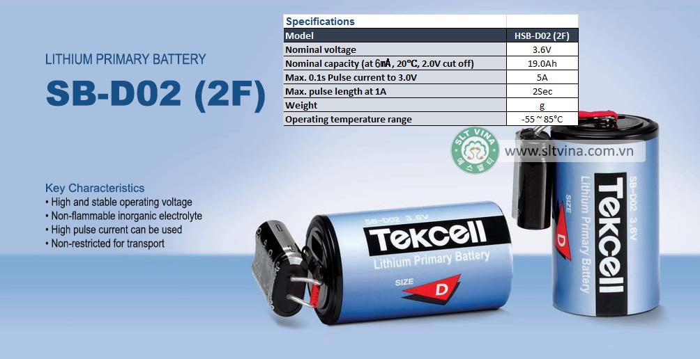 Pin Tekcell nuôi nguồn – Tekcell Lithium Primary Battery